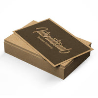 18pt Kraft Recycled Business Cards - The Business Box
