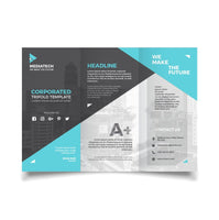 Folded Colour Brochures Printed on Coated Paper - The Business Box